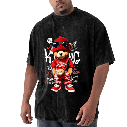 Hip Hop Red Outfit King Teddy Bear