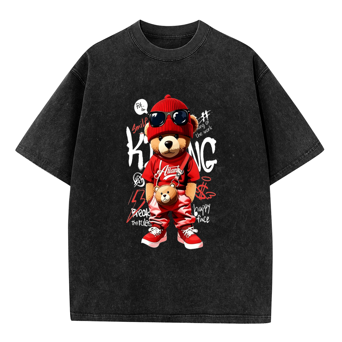 Hip Hop Red Outfit King Teddy Bear