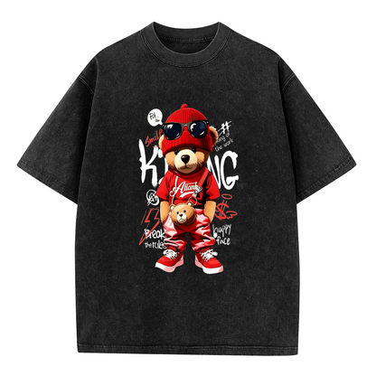 Hip Hop Red Outfit King Teddy Bear