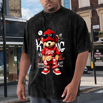 Hip Hop Red Outfit King Teddy Bear