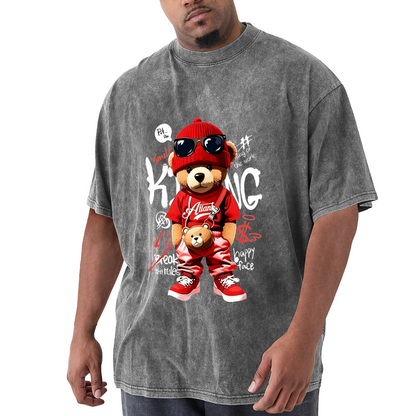 Hip Hop Red Outfit King Teddy Bear