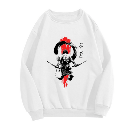 Japanese Samurai Ink Wash Street Sweatshirt
