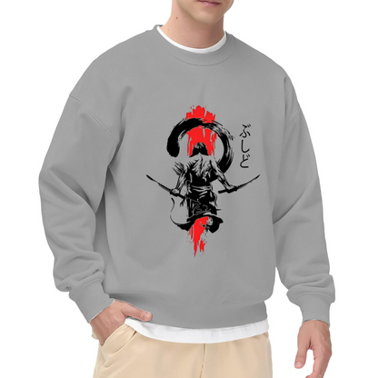 Japanese Samurai Ink Wash Street Sweatshirt
