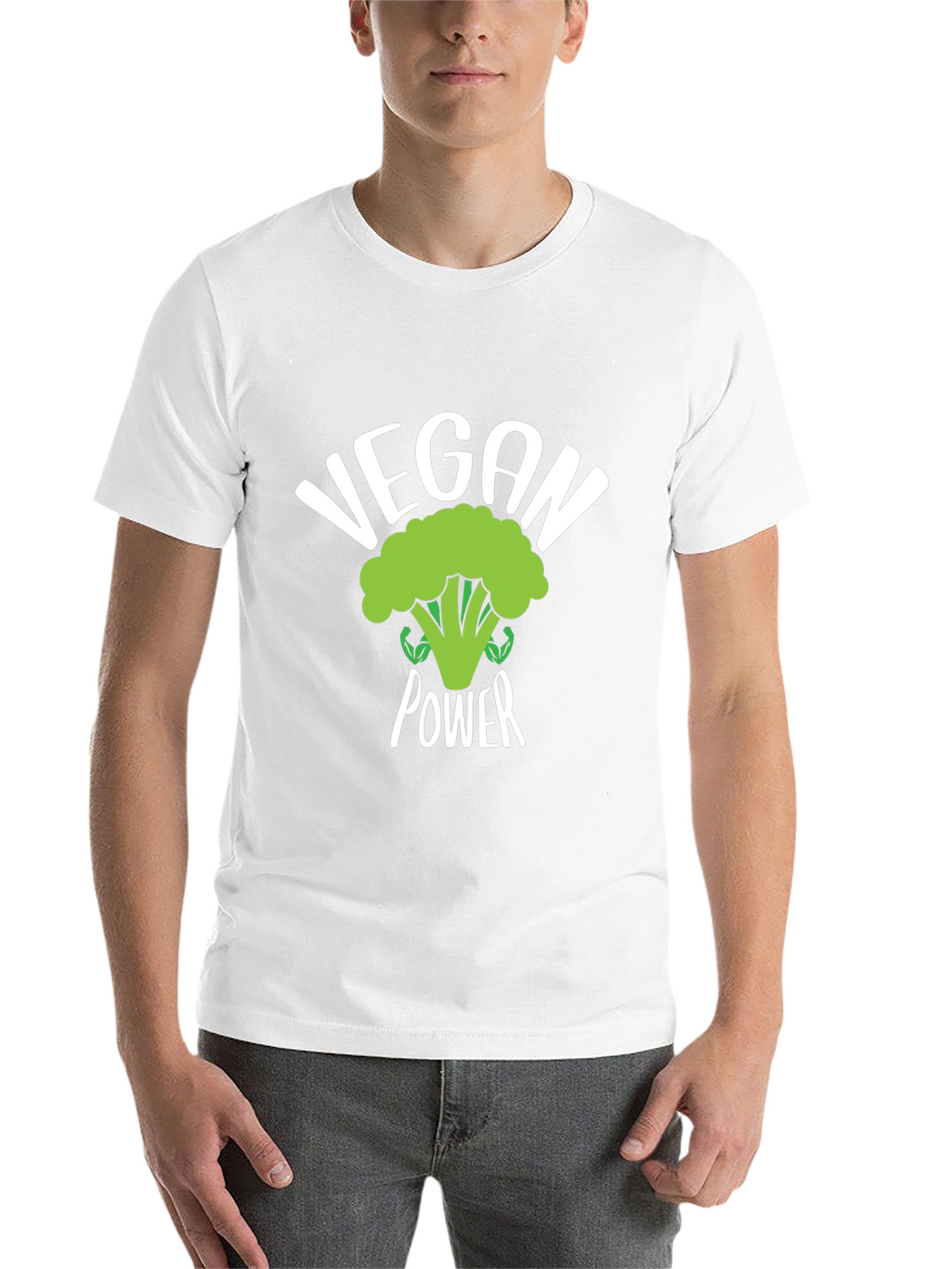 Vegan Power Broccoli T-Shirt
