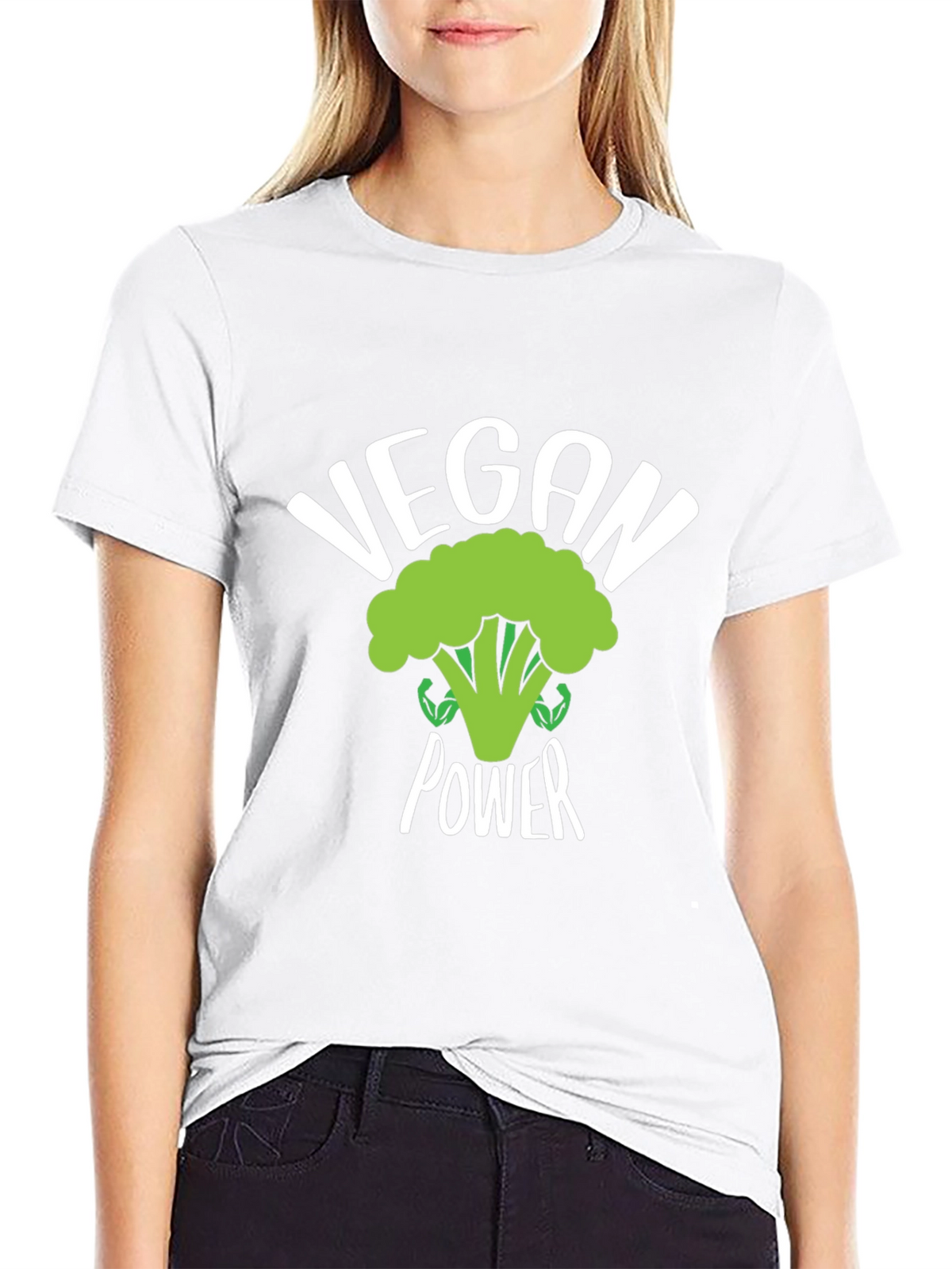 Vegan Power Broccoli T-Shirt