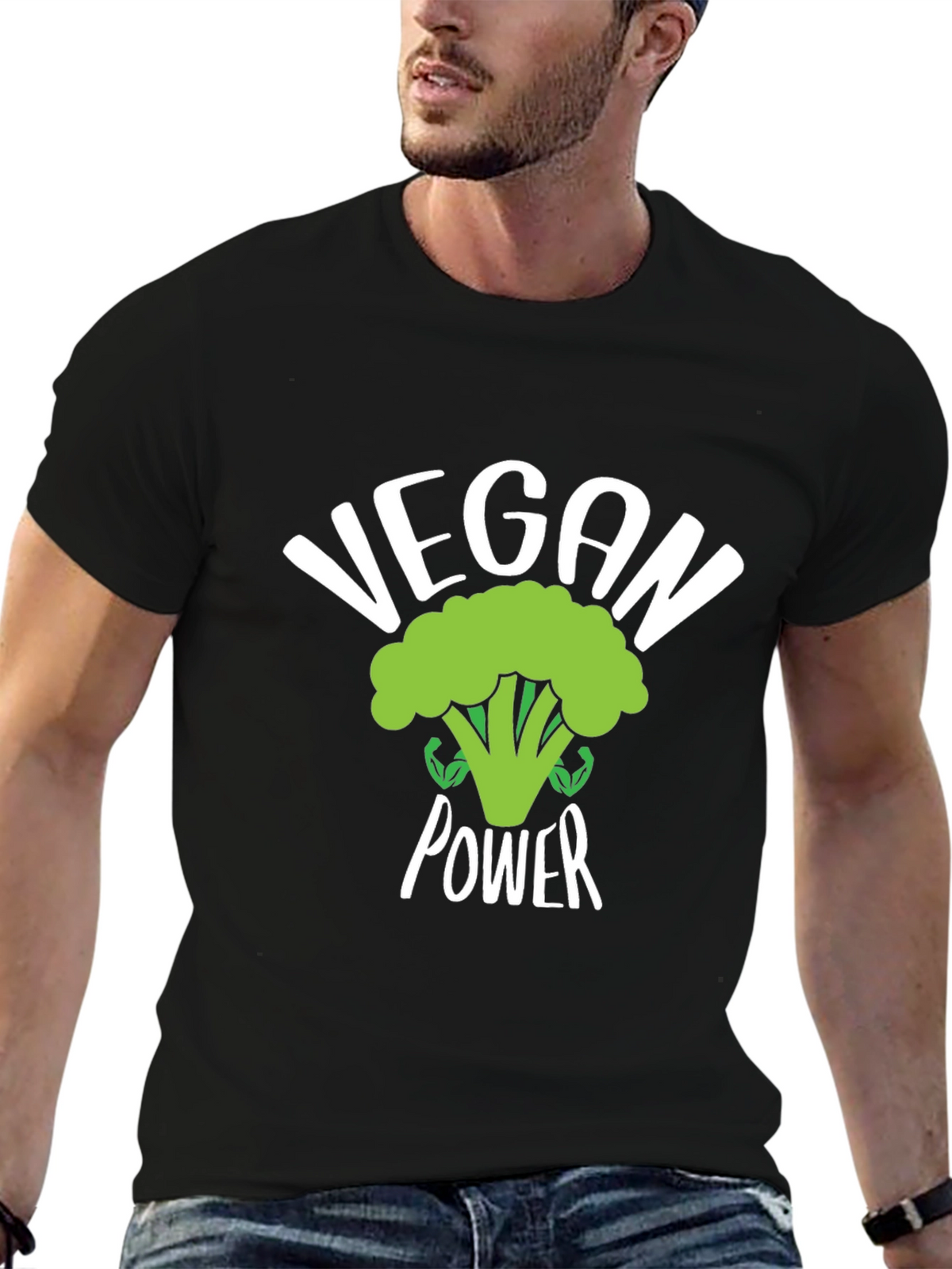 Vegan Power Broccoli T-Shirt