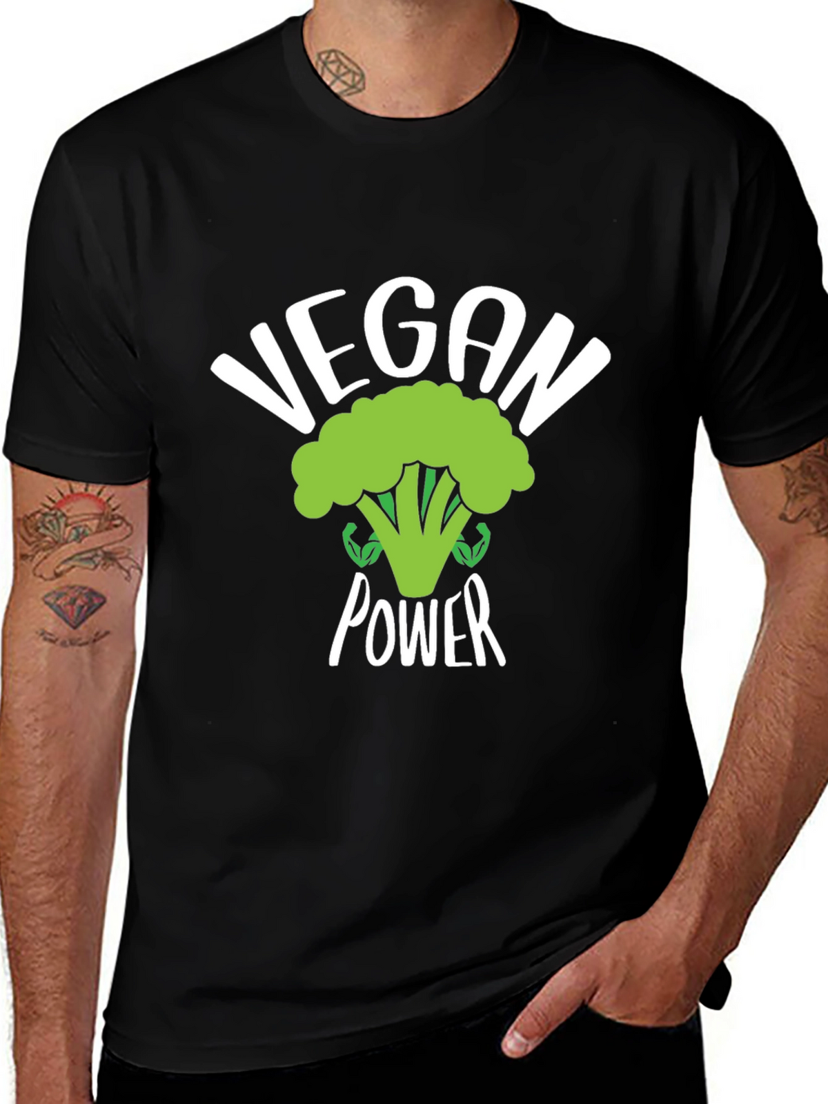 Vegan Power Broccoli T-Shirt