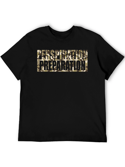 Perspiration Preparation Camo Graphic Tee