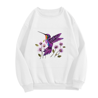 Soft Watercolor Pastel Floral Bouquet Crewneck Sweatshirt