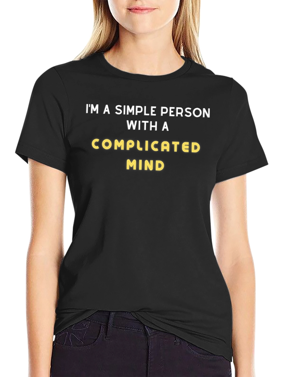 Simple Person With a Complicated Mind Graphic Tee