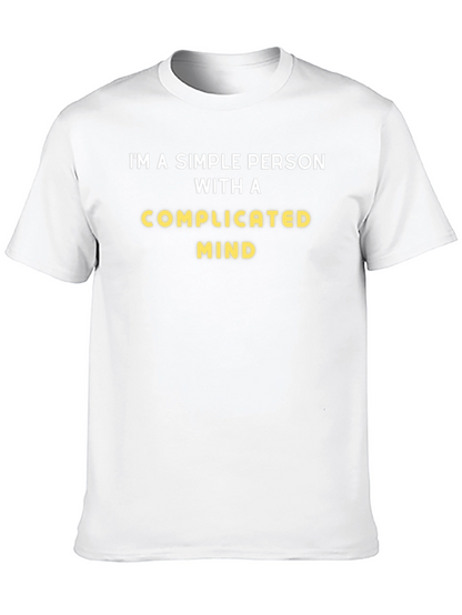 Simple Person With a Complicated Mind Graphic Tee