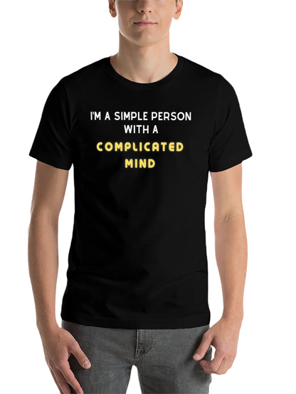 Simple Person With a Complicated Mind Graphic Tee