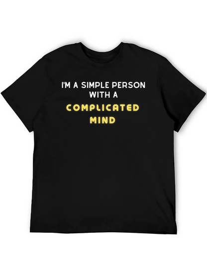 Simple Person With a Complicated Mind Graphic Tee