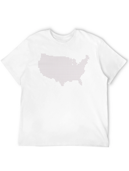 USA Map Dot Matrix T-Shirt