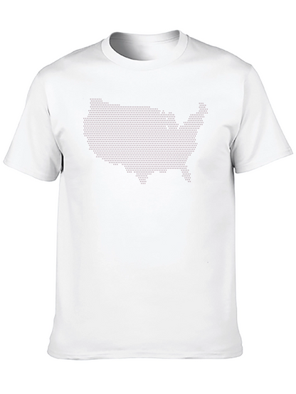 USA Map Dot Matrix T-Shirt