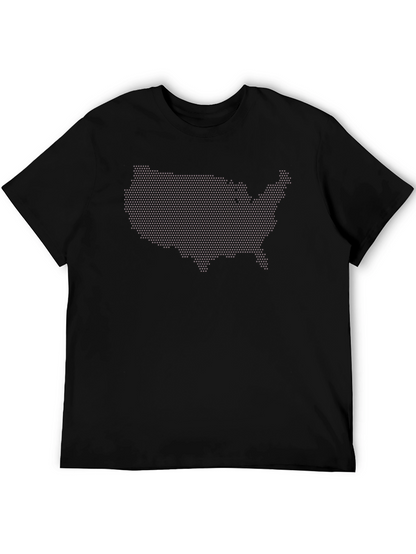 USA Map Dot Matrix T-Shirt
