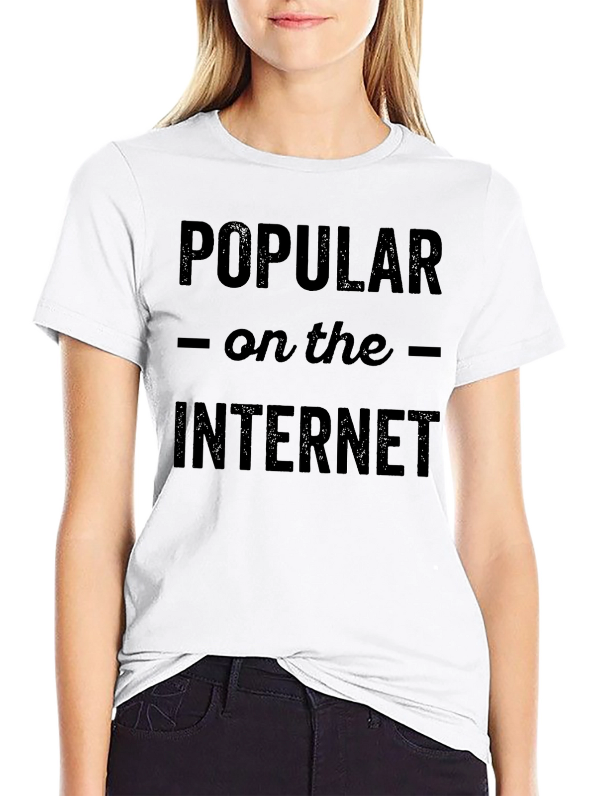 Popular on the Internet Graphic Tee - Black
