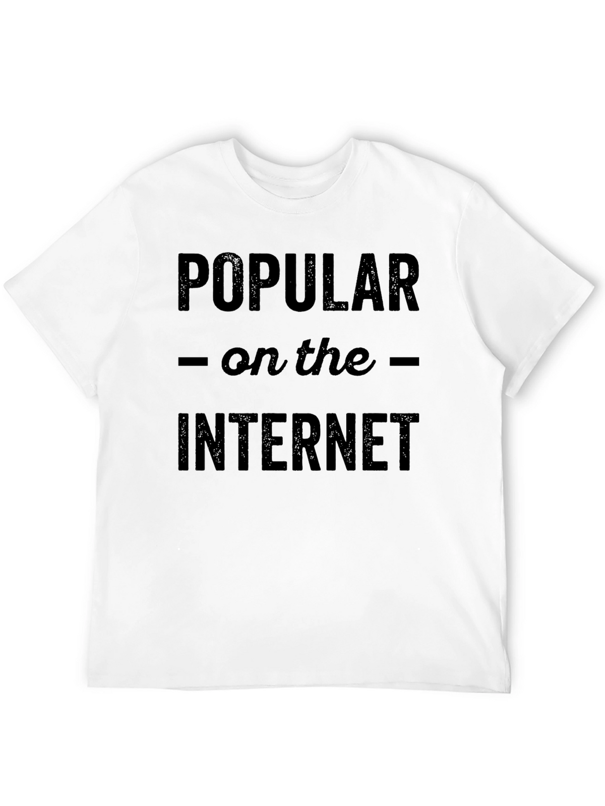 Popular on the Internet Graphic Tee - Black