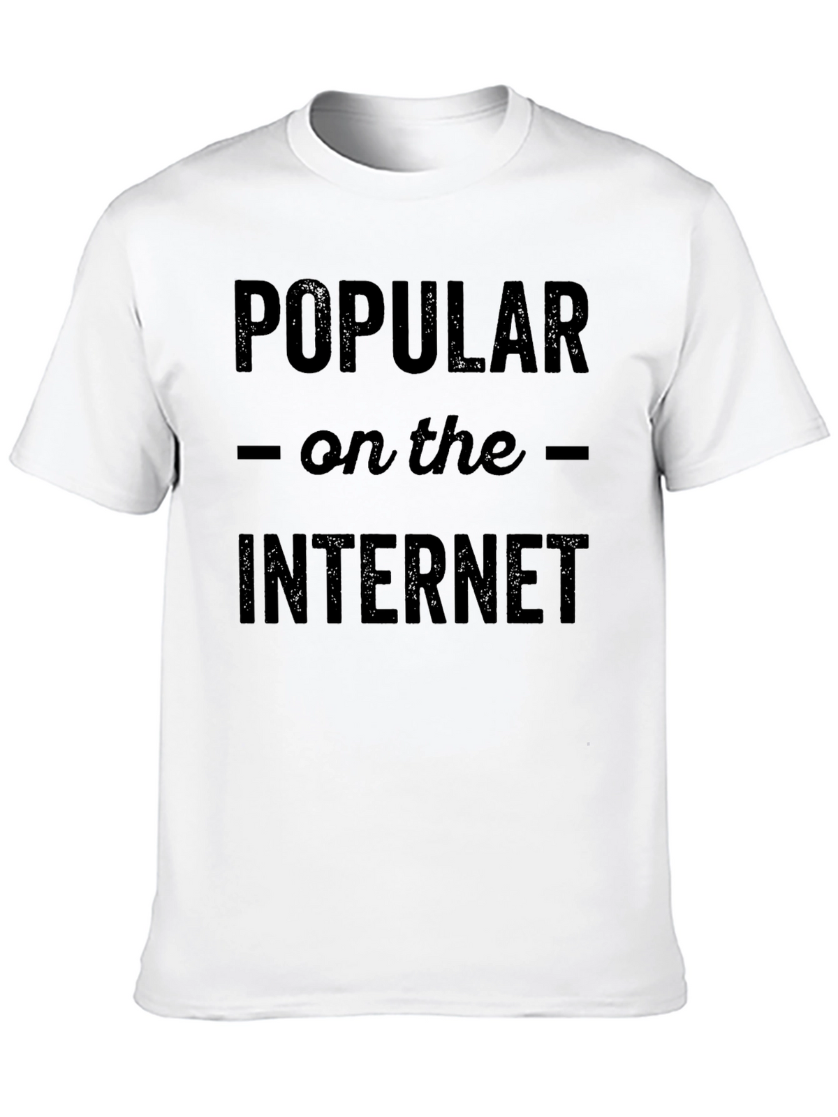 Popular on the Internet Graphic Tee - Black