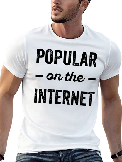 Popular on the Internet Graphic Tee - Black