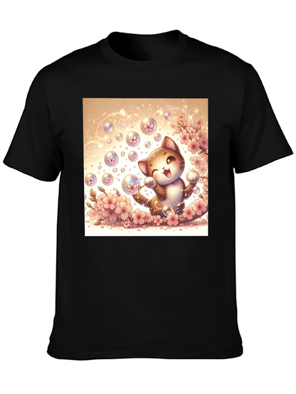 Kawaii Cat Bubble T-Shirt