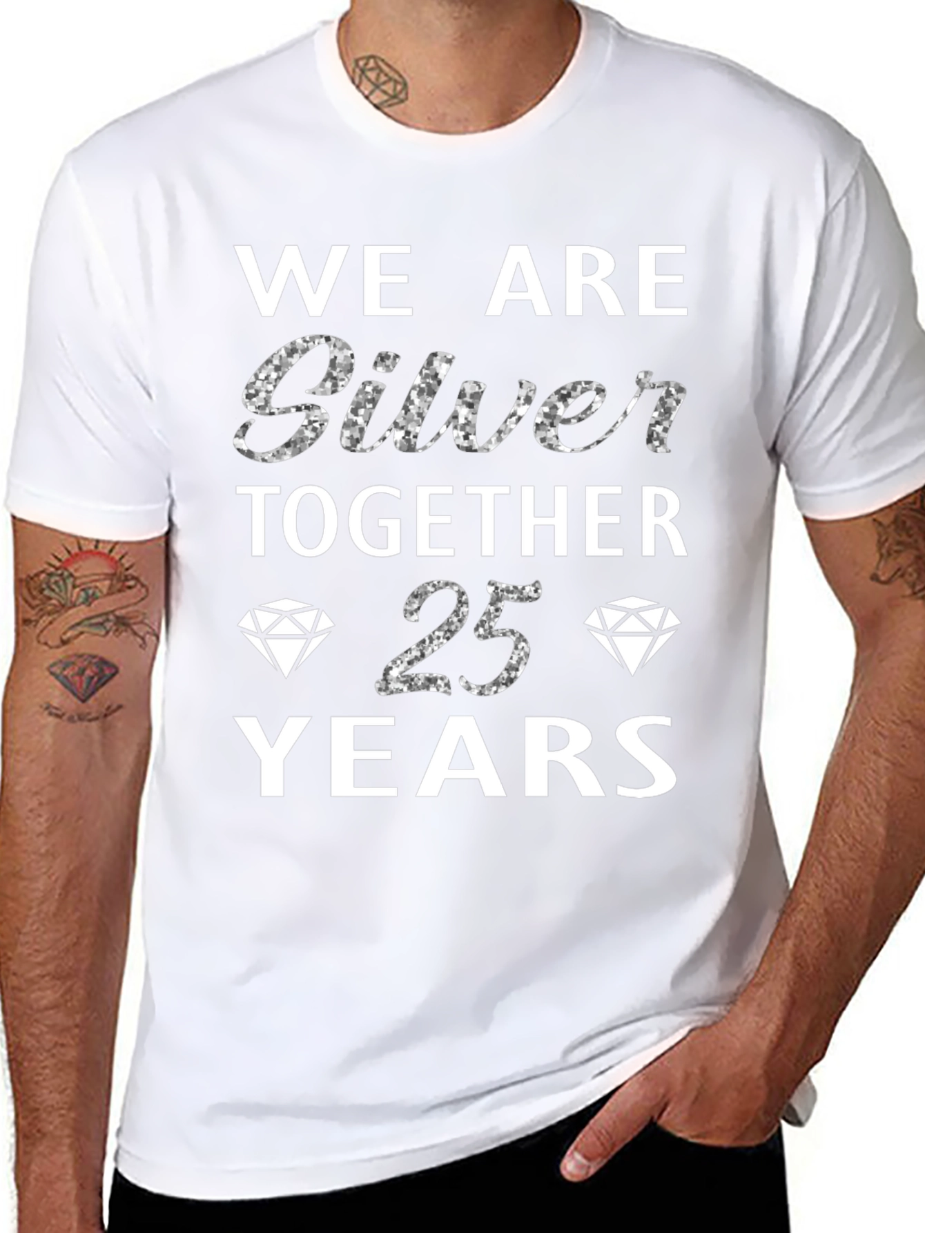 25th Anniversary Silver Together Graphic Tee