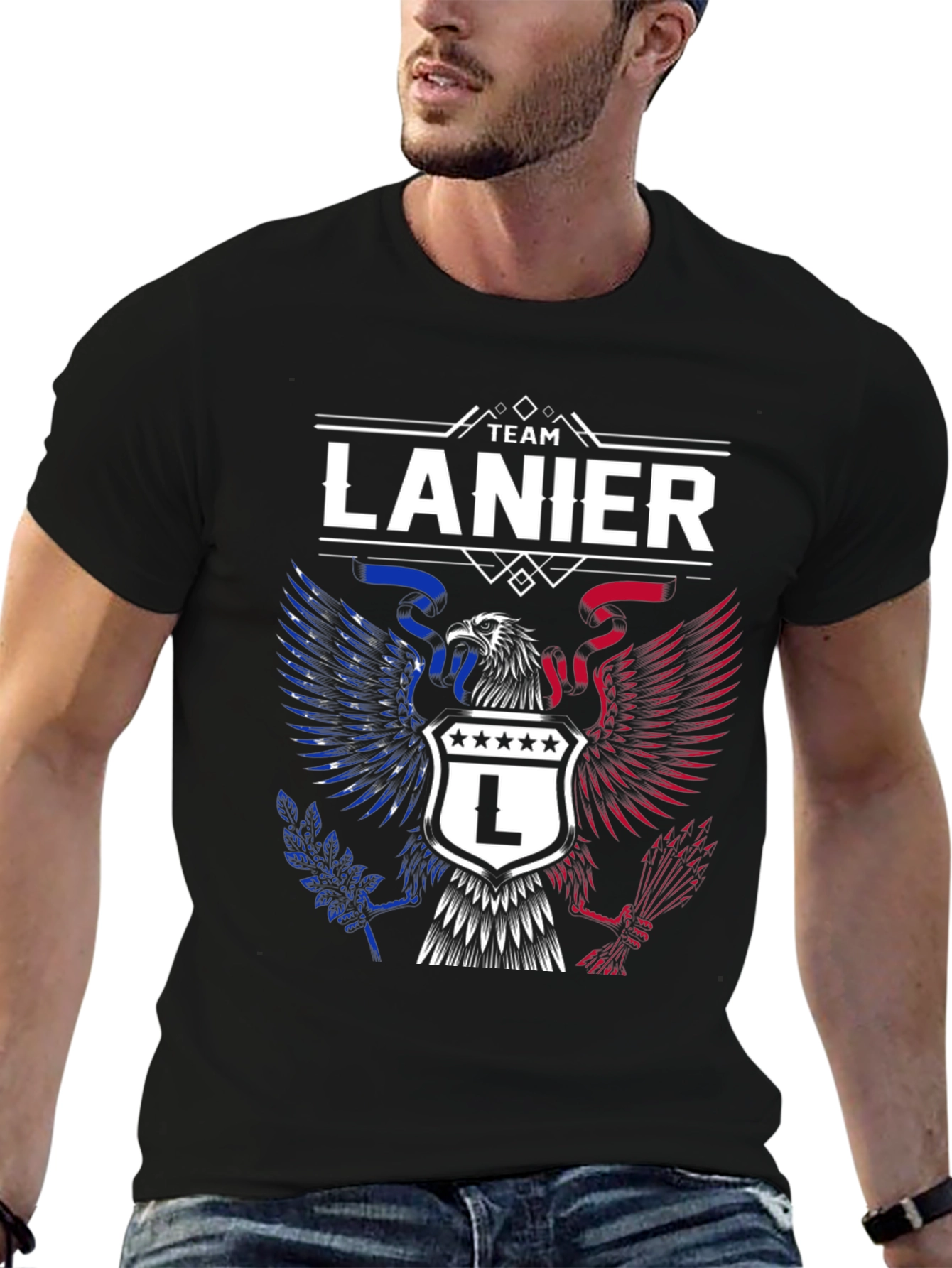 Team Lanier Eagle Crest Graphic Tee