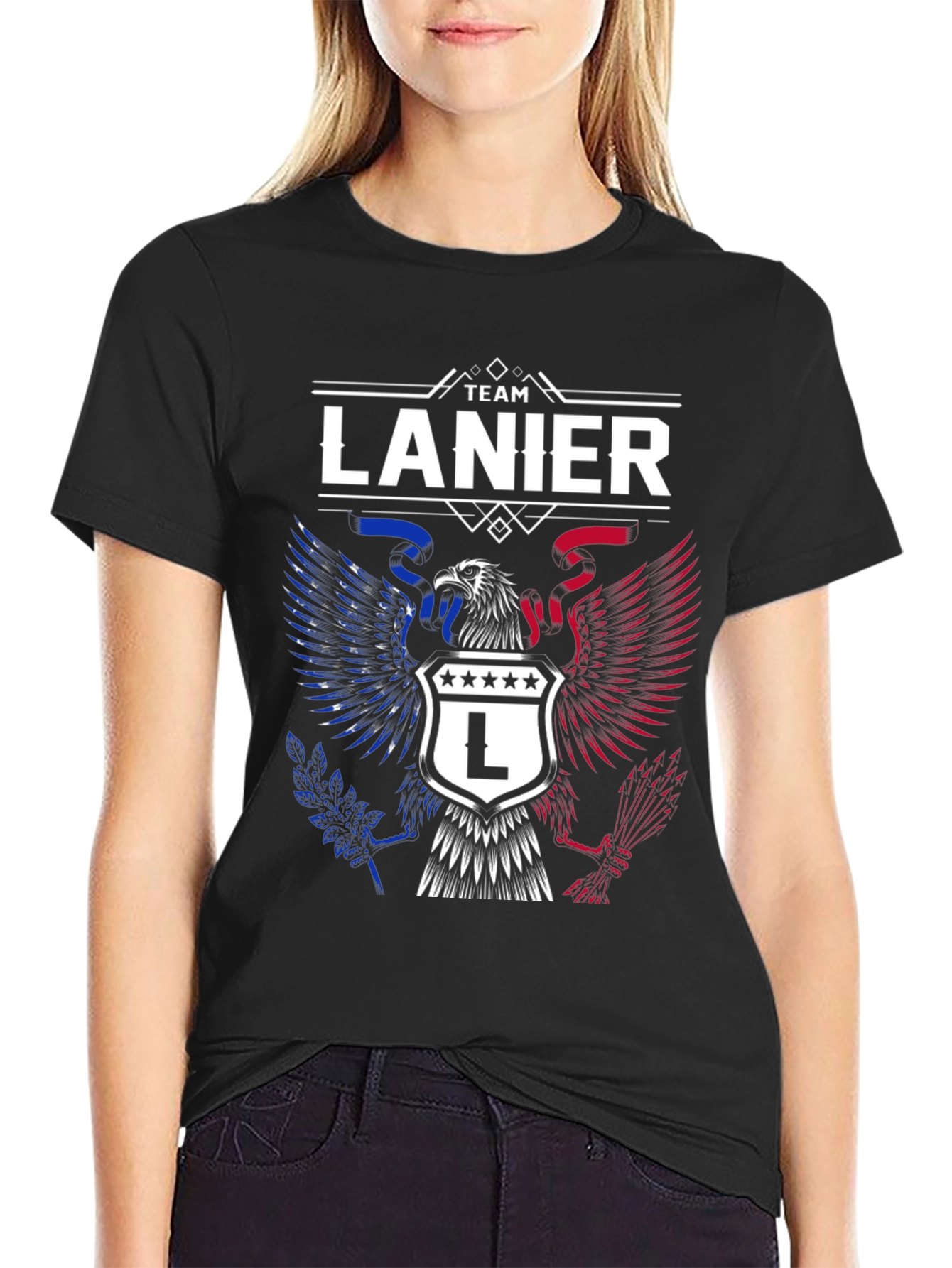 Team Lanier Eagle Crest Graphic Tee