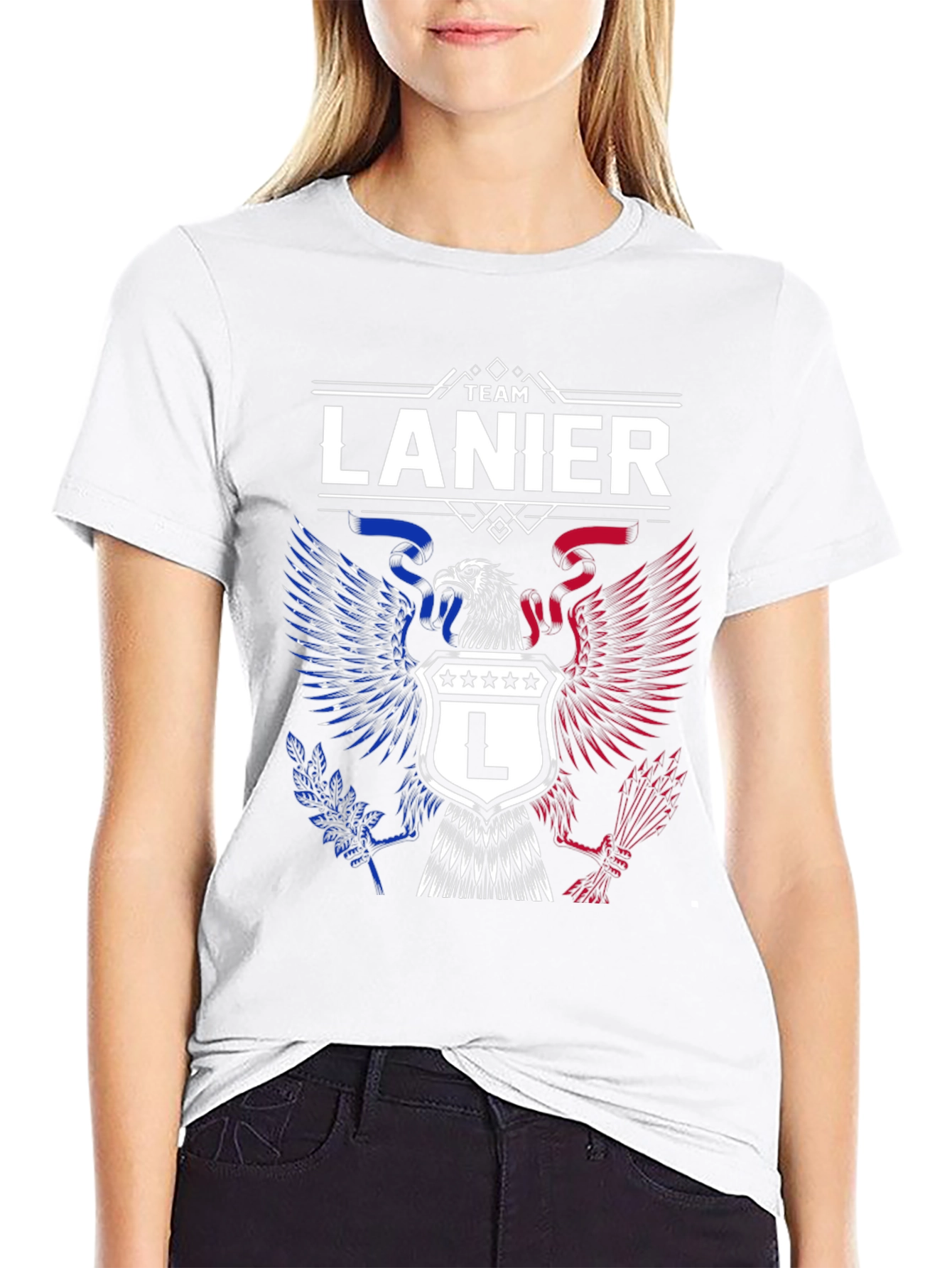 Team Lanier Eagle Crest Graphic Tee