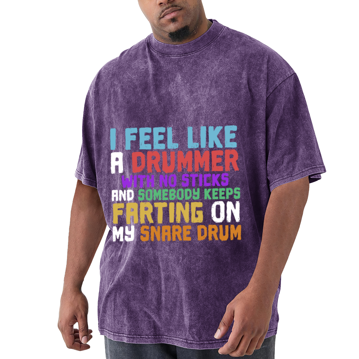 I Feel Like A Drummer With No Sticks Funny Drummer T-Shirt