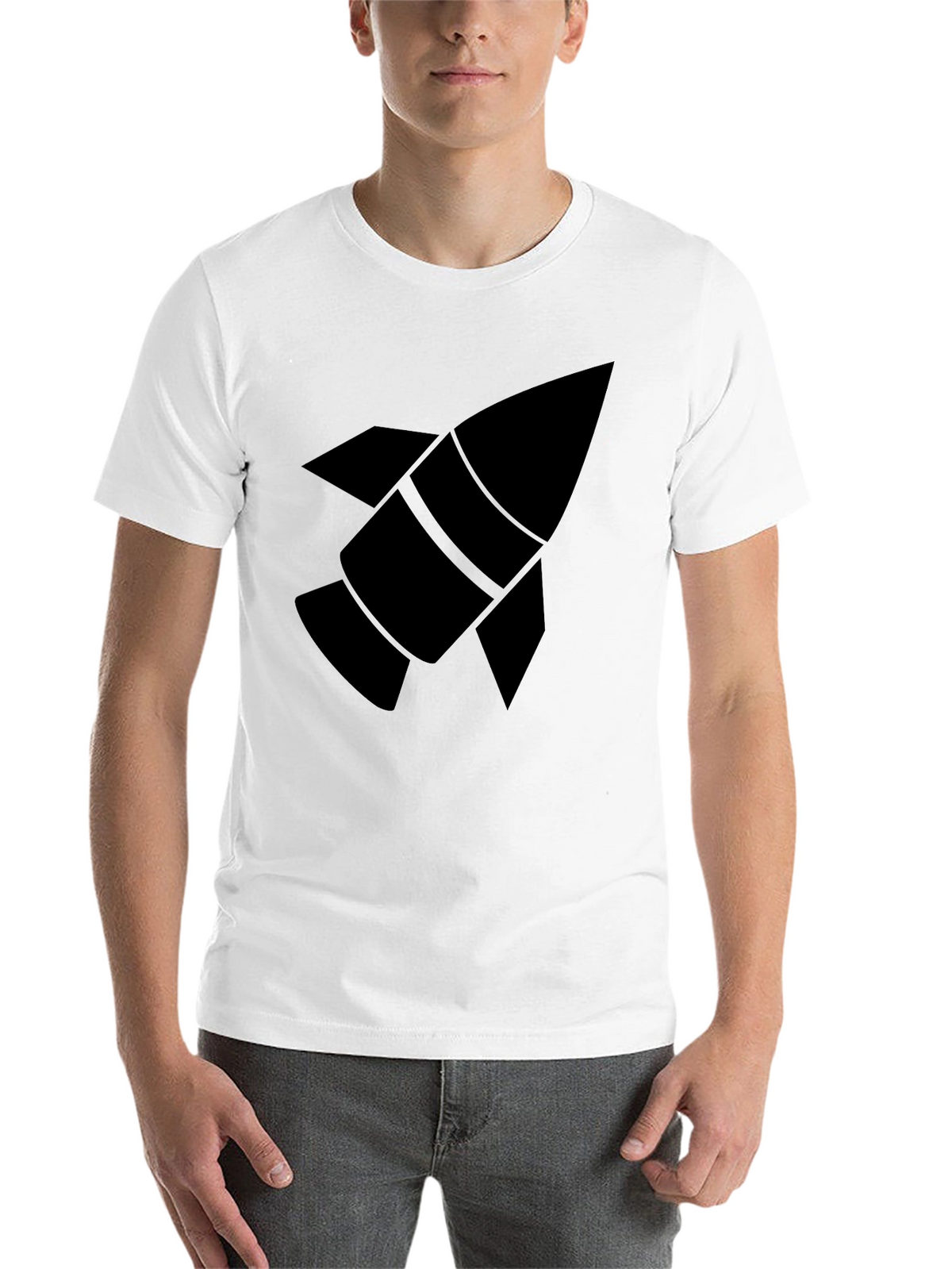 Rocket Graphic Black T-Shirt