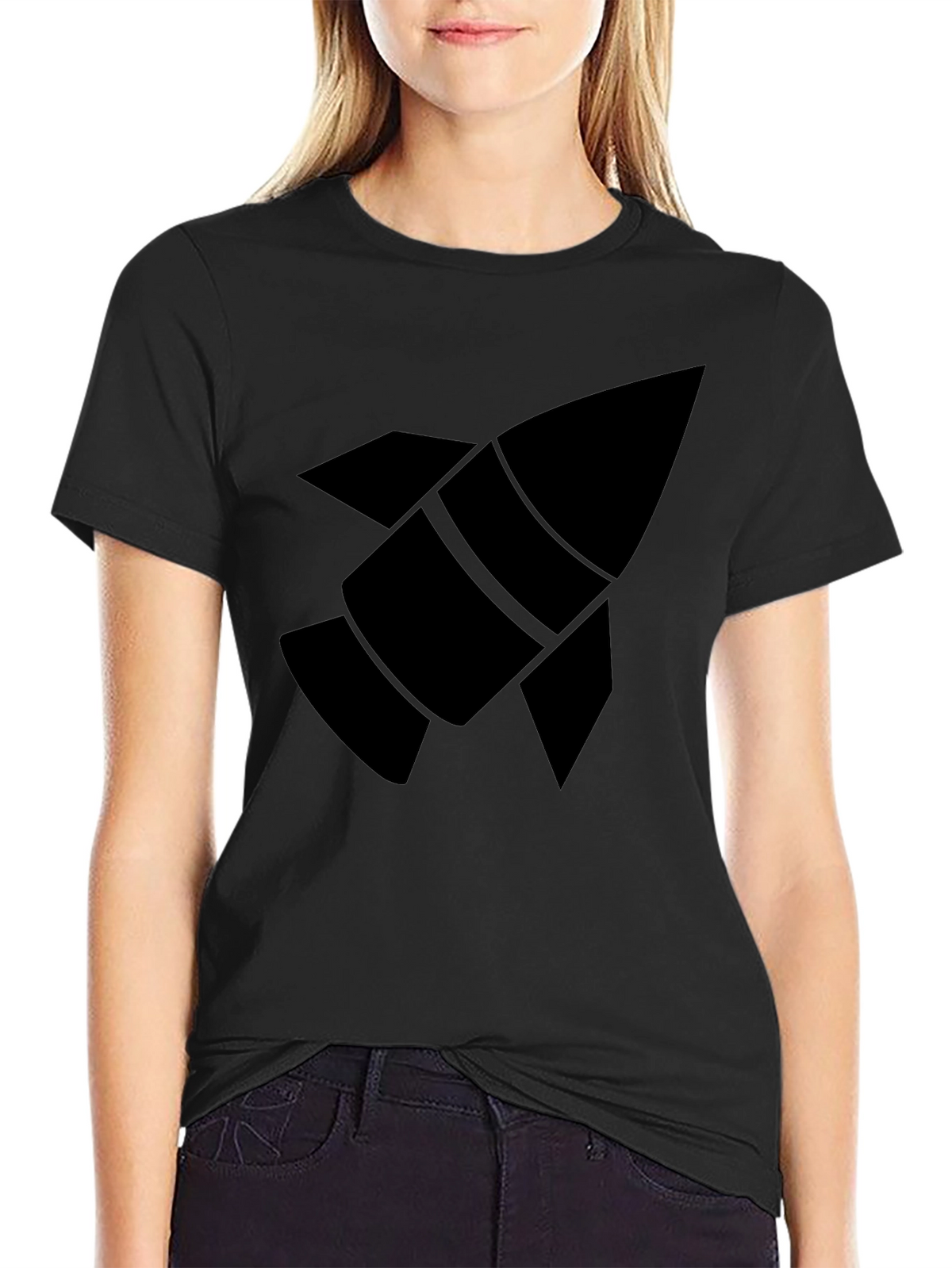 Rocket Graphic Black T-Shirt