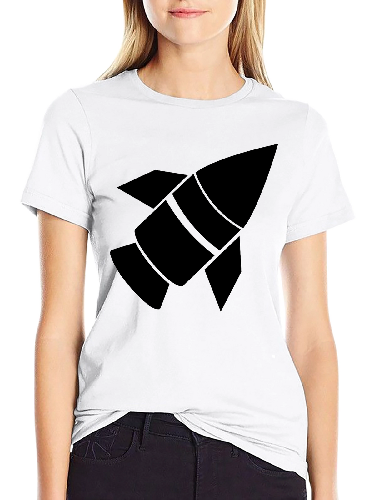 Rocket Graphic Black T-Shirt