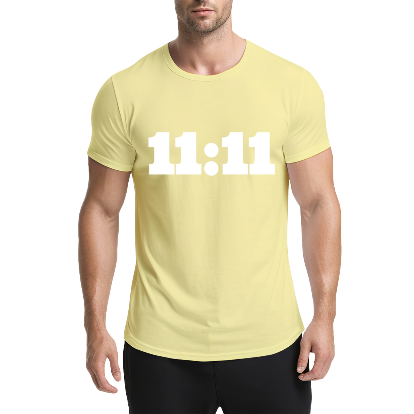 11:11 Angel Number Manifest Luck Pink Tee, Spiritual Aesthetic Minimalist Shirt