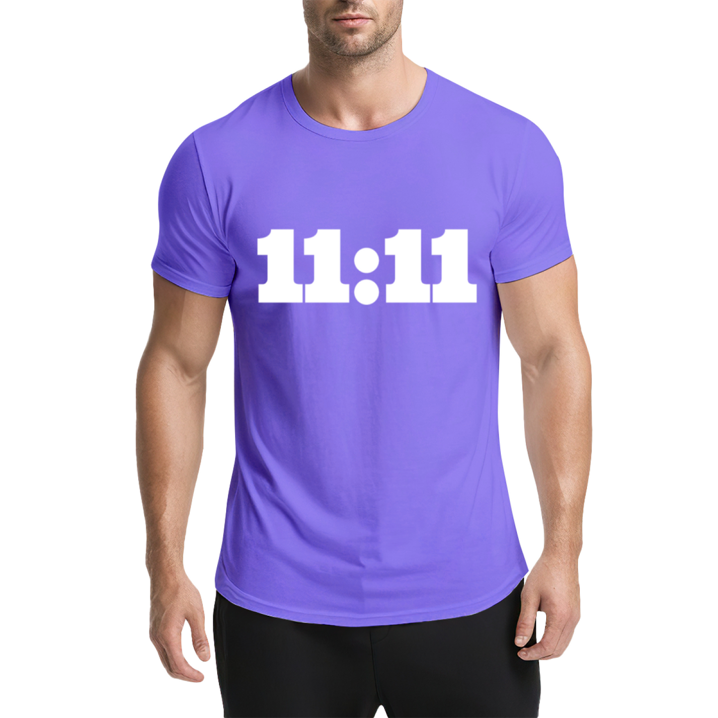 11:11 Angel Number Manifest Luck Pink Tee, Spiritual Aesthetic Minimalist Shirt