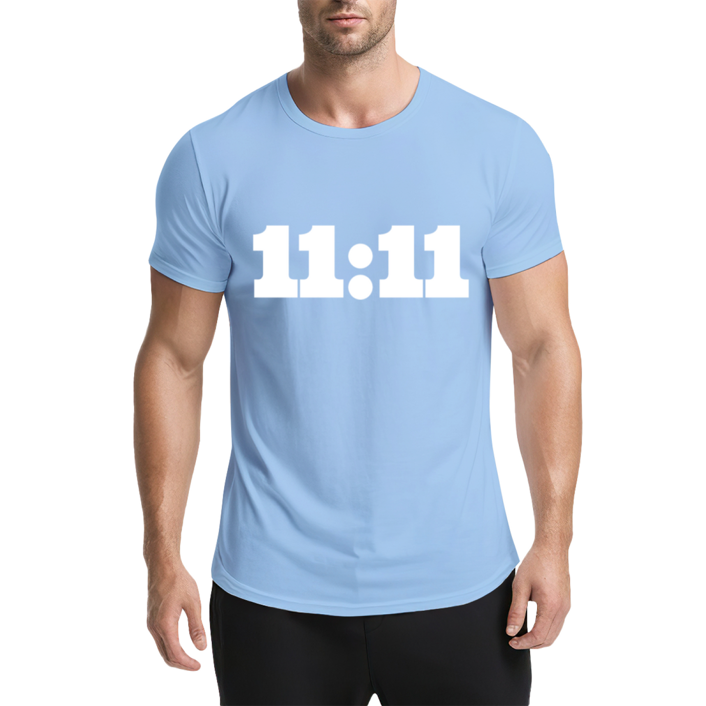 11:11 Angel Number Manifest Luck Pink Tee, Spiritual Aesthetic Minimalist Shirt