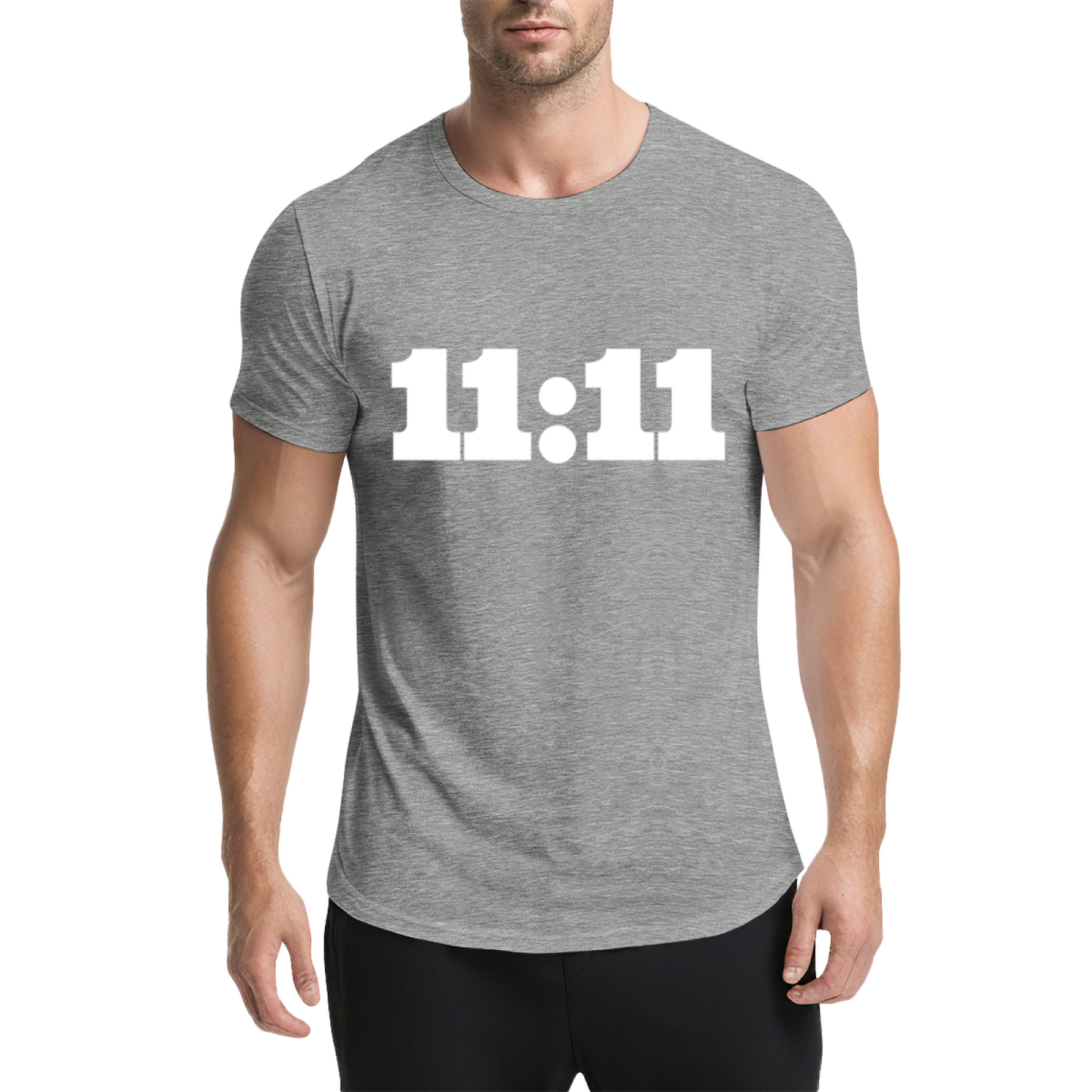 11:11 Angel Number Manifest Luck Pink Tee, Spiritual Aesthetic Minimalist Shirt