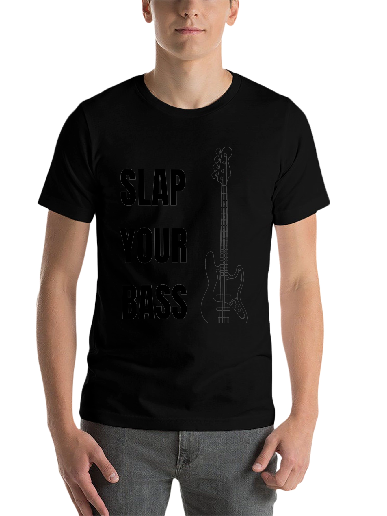 Slap Your Bass Graphic T-Shirt - Musician Tee