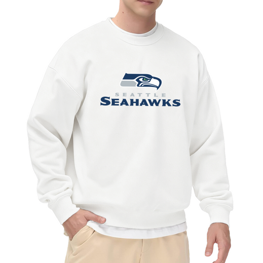 Seattle Seahawks Classic Team Logo Crewneck Sweatshirt