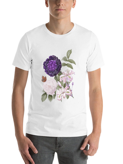 Floral Print Black T-Shirt