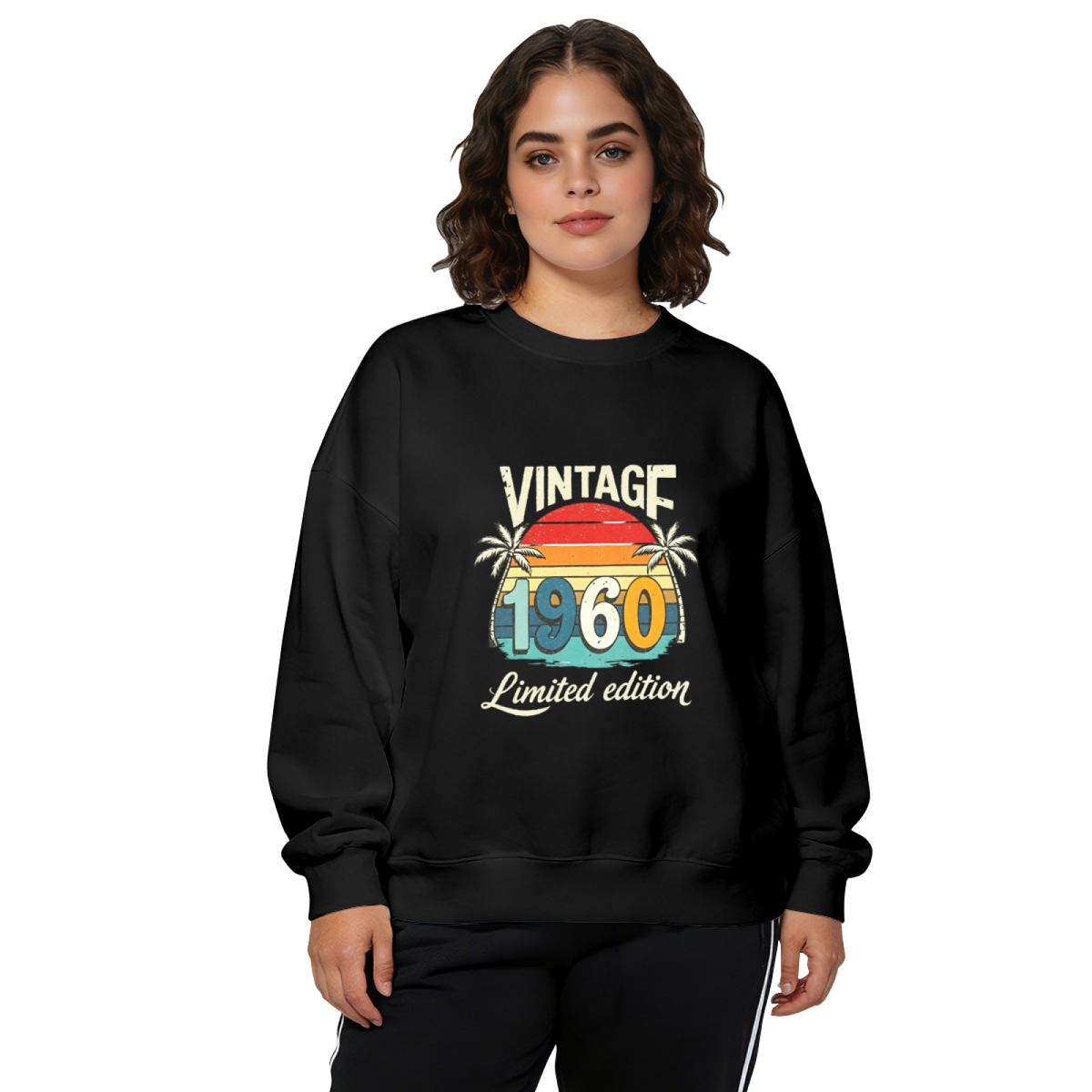 Retro 1960 Limited Edition Sunset Beach Crewneck Sweatshirt