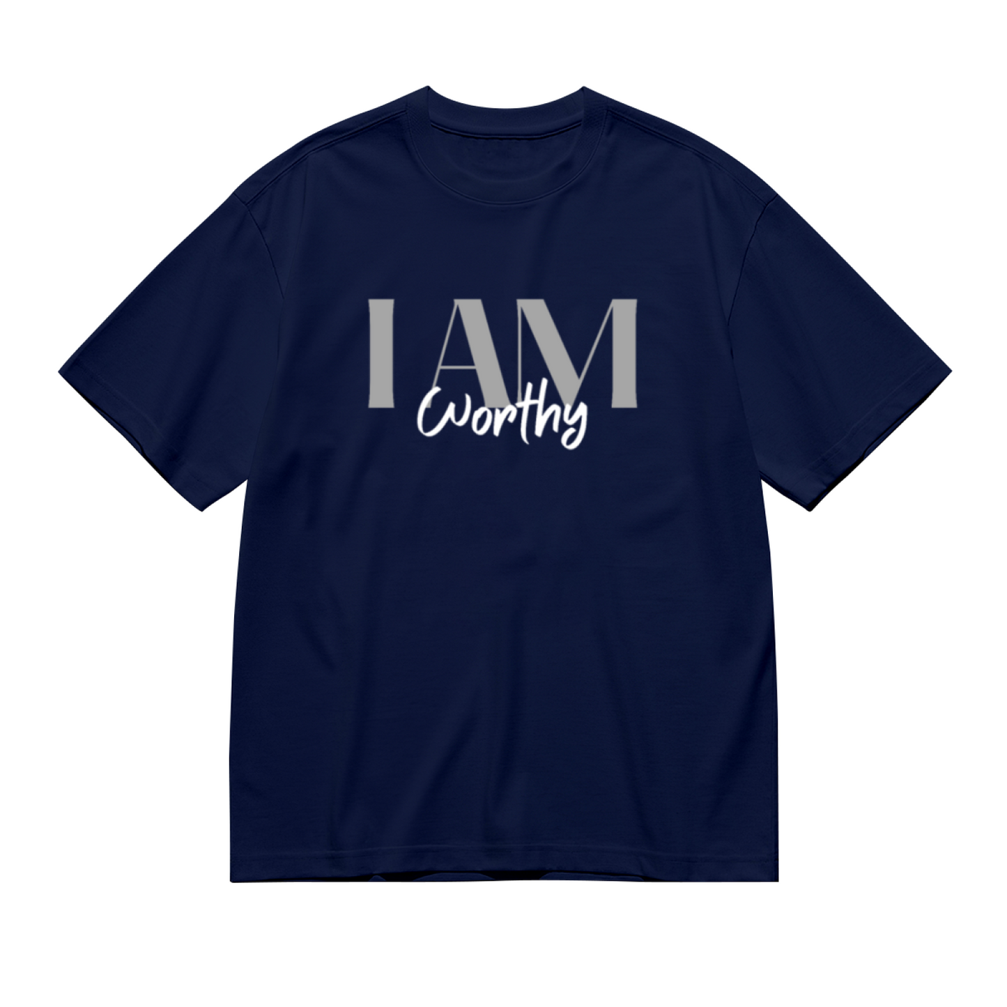 I Am Worthy Positive Affirmation Tee, Soft Inspirational Daily Casual Top For Women