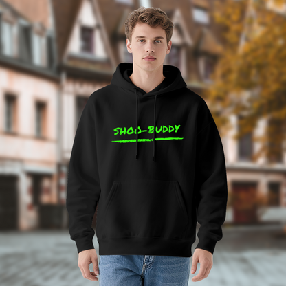 Shoo?Buddy Bright Neon Green Text Streetwear Hoodie