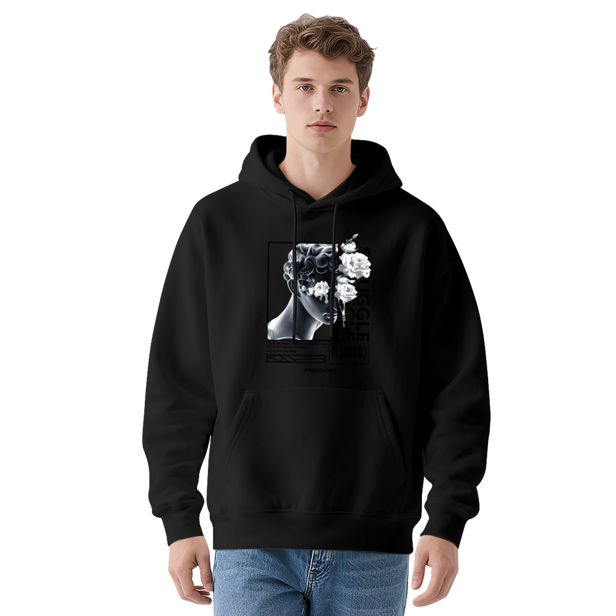 Modern David Sculpture Aesthetic Street Hoodie