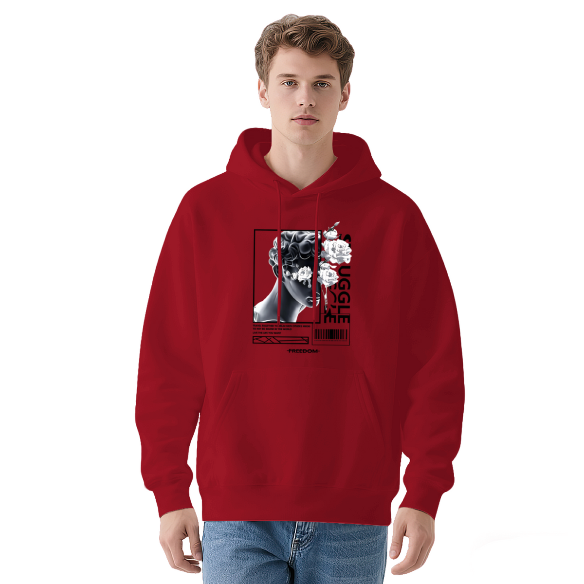 Modern David Sculpture Aesthetic Street Hoodie