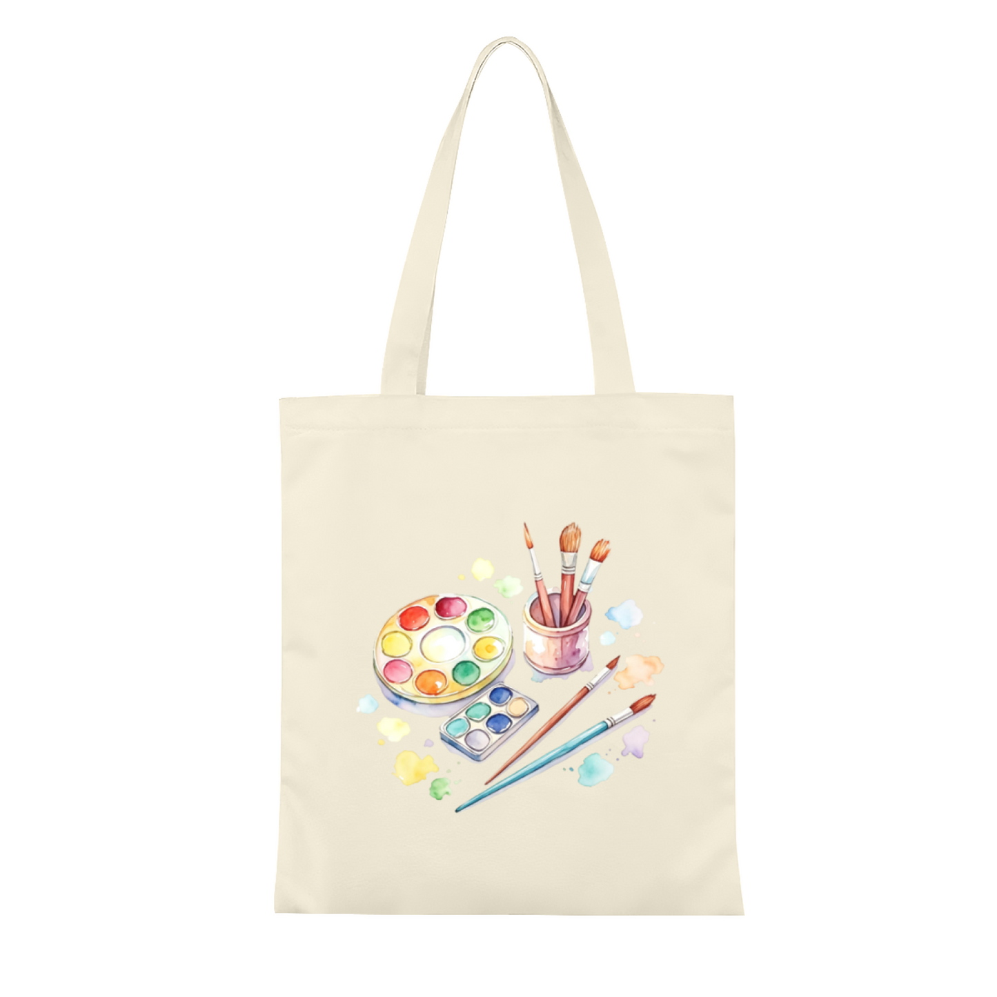 Retro Dachshund Dog Canvas Tote | Warm Neutral Tone Versatile Everyday Handbag