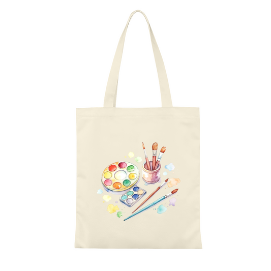 Retro Dachshund Dog Canvas Tote | Warm Neutral Tone Versatile Everyday Handbag