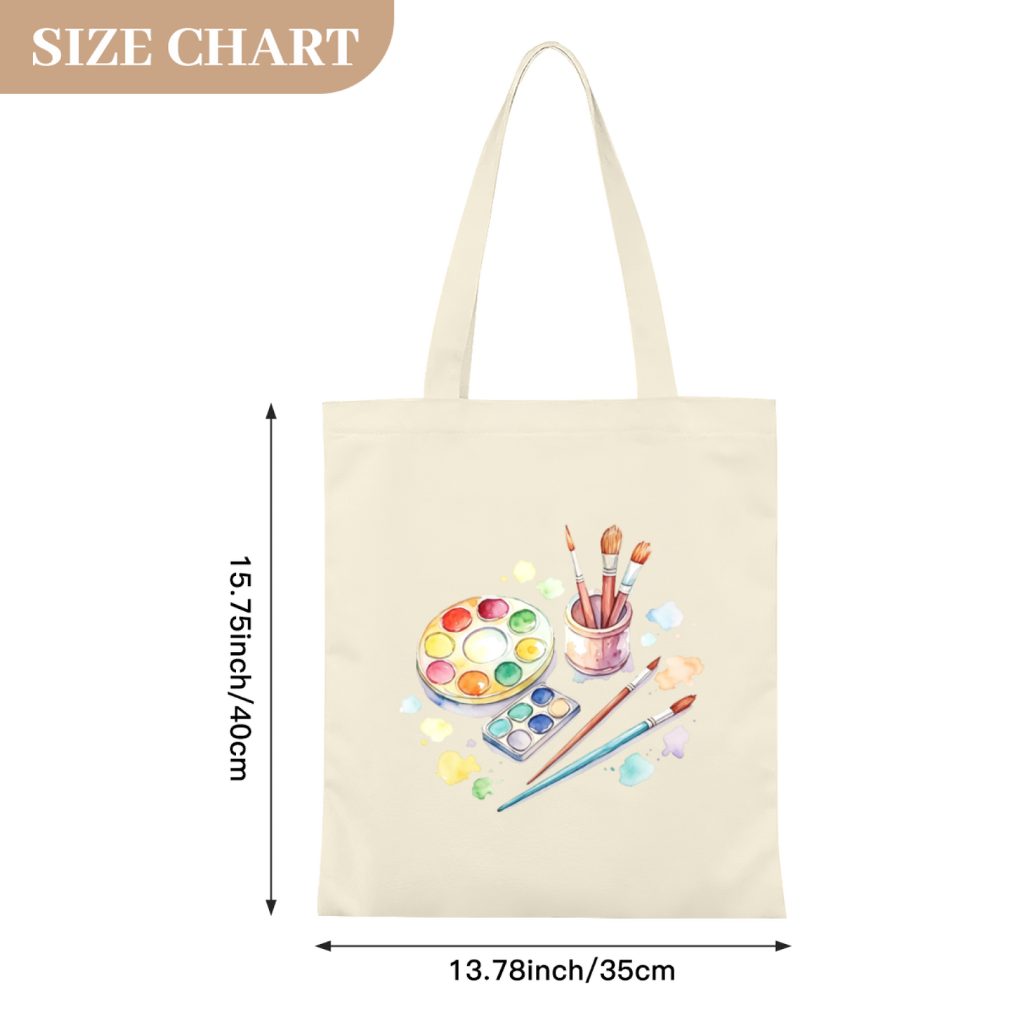 Retro Dachshund Dog Canvas Tote | Warm Neutral Tone Versatile Everyday Handbag