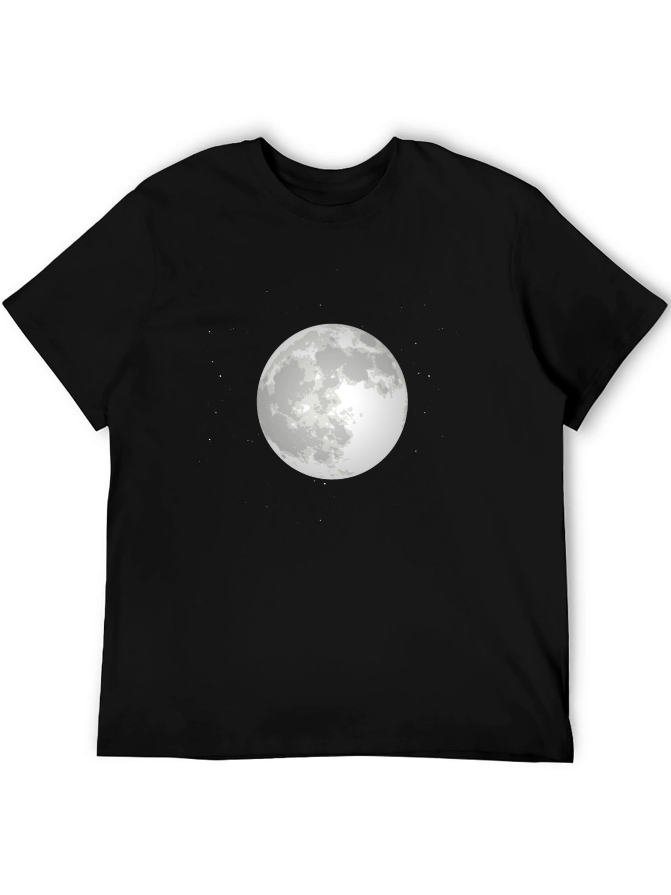Moon Graphic T-Shirt - Stylish Black Tee