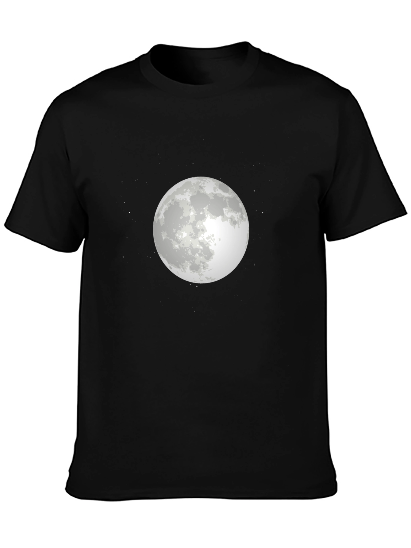Moon Graphic T-Shirt - Stylish Black Tee